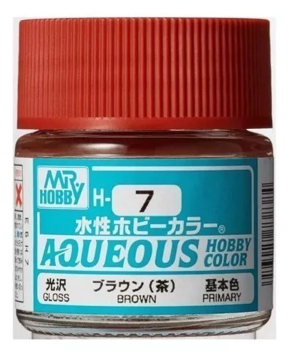Mr Hobby New Aqueous Hobby Color H7 Gloss Brown