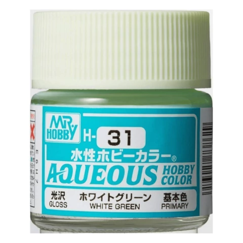 Mr Hobby New Aqueous Hobby Color H31 White Green gloss - comprar online