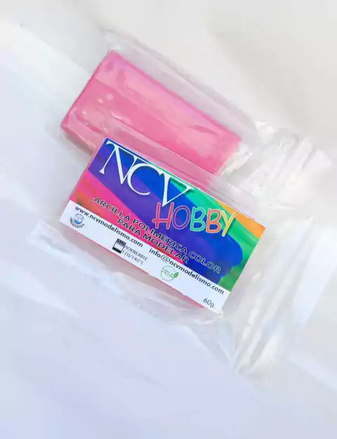 NCV Arcilla Polimérica Hobby Color 60gr Horneable rosa chicle