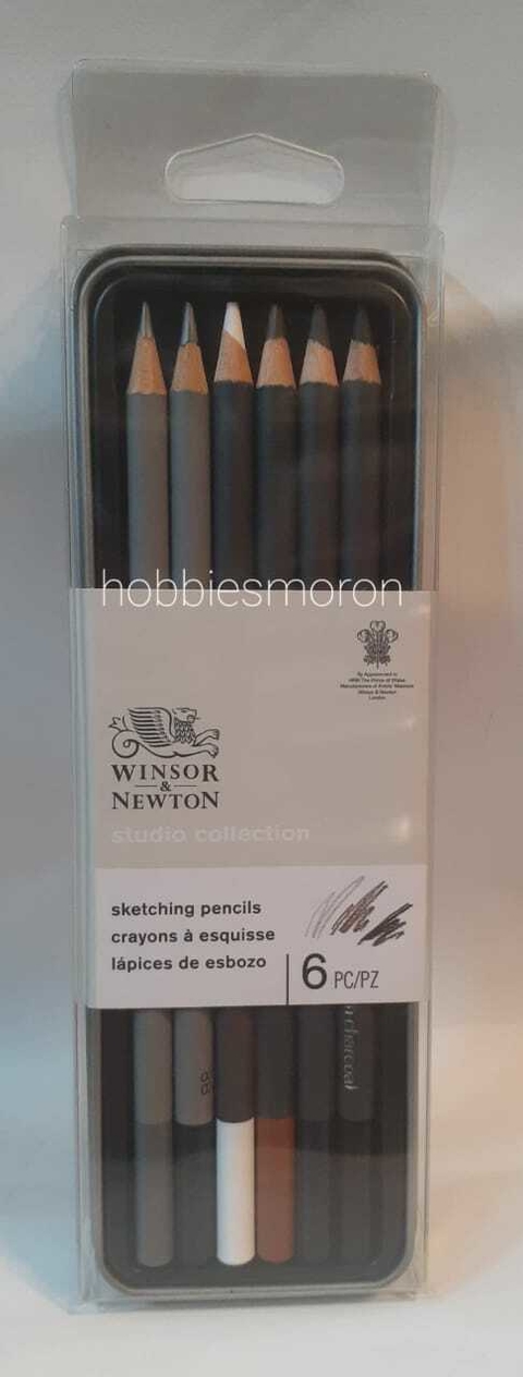 Winsor & Newton W0490011 Set lapices de boceto x 6 piezas