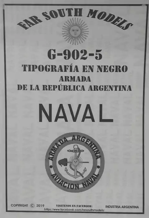 Far South Models G-902-5 Armada Argentina Aviacion Naval