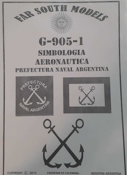 Far South Models G-905-1 PREFECTURA Simbologia Aeronautica