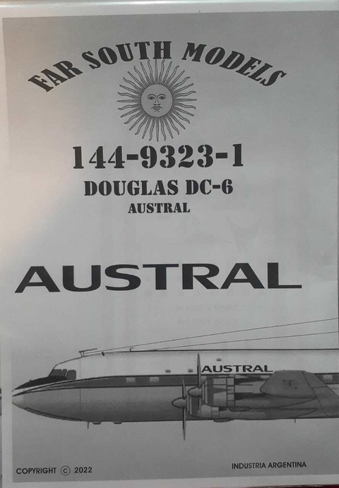 Far South Models 1/144 144-9323-1 Douglas Dc-6 Austral