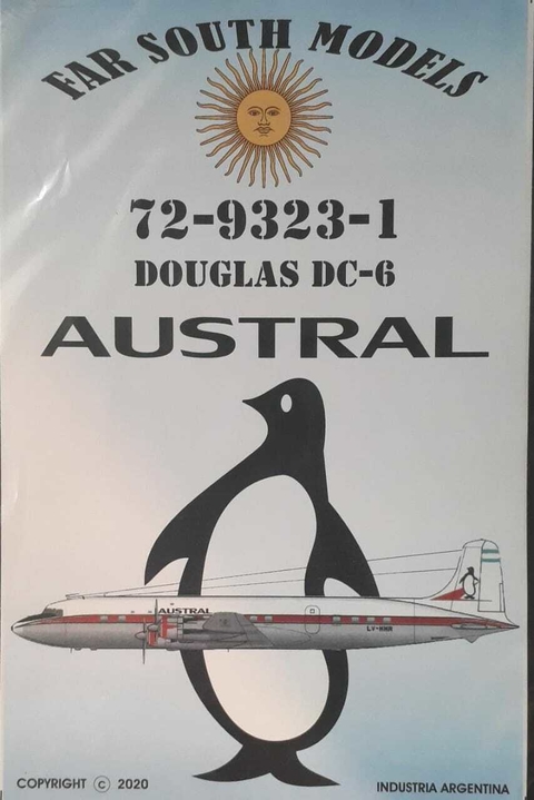 Far South Models 1/72 72-9323-1 Douglas Dc-6 Austral