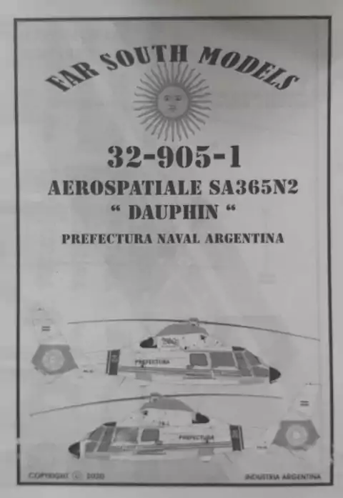Far South Models 1/32 32-905-1 Aerospatiale Sa365N2 Dauphin