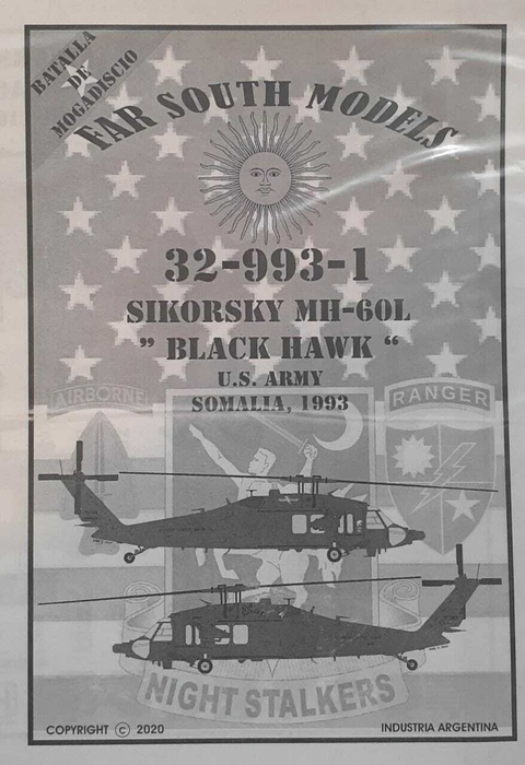 Far South Models 1/32 32-993-1 Sikorsky Mh-60l Black Hawk