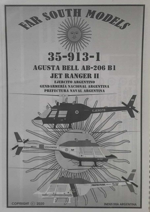 Far South Models 1/35 35-913-1 Agusta Bell Ab-206 B1 Jet Ran