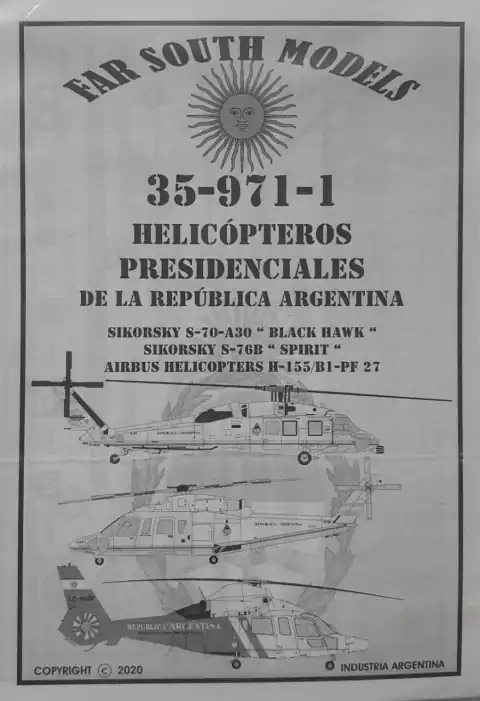 Far South Models 1/35 35-971-1 Helicopteros Presidenciales