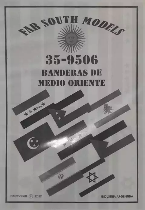 Far South Models 1/35 35-9506 Banderas De Medio Oriente