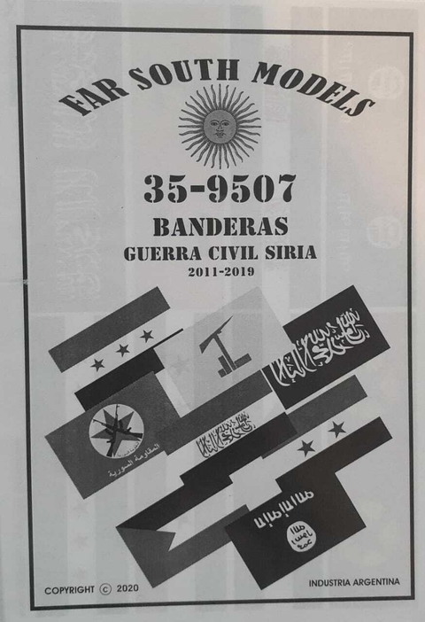 Far South Models 1/35 35-9507 Banderas Guerra Civil Siria