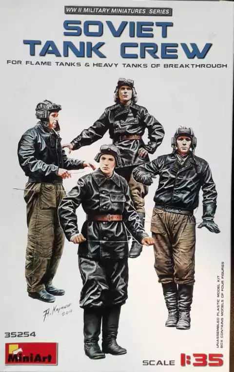 Miniart 1/35 35254 Soviet Tank Crew (for flame tanks & heavy tanks)