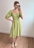 Vestido Midi Linho Emily Verde Pistache - comprar online