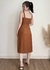 Vestido Midi Cloe Caramelo - Loah Brand