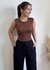 Blusa Luna Marrom Chocolate - loja online