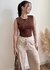 Blusa Luna Marrom Chocolate - comprar online