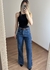 Jeans Wide Leg Zaya Escura