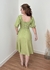 Vestido Midi Linho Emily Verde Pistache