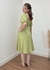 Vestido Midi Linho Emily Verde Pistache na internet