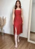 Vestido Midi Cloe Vermelho - Loah Brand