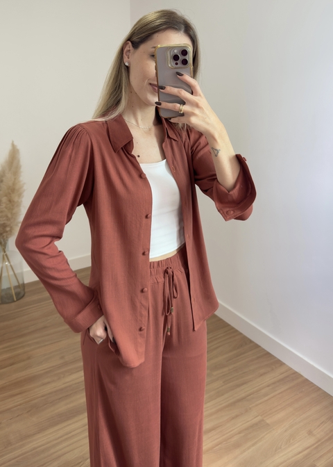 Camisa Vienna Marrom Terroso - comprar online