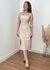 Vestido Midi Cloe Areia - comprar online