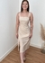 Vestido Midi Cloe Areia - Loah Brand