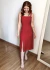 Vestido Midi Cloe Vermelho - comprar online