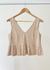 Blusa Babado Vienna Bege Natural - comprar online