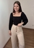 Cropped Sevilha Preto - Loah Brand