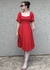 Vestido Midi Linho Emily Vermelho - comprar online