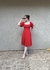 Vestido Midi Linho Emily Vermelho
