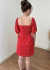 Vestido Curto Linho Emily Vermelho - Loah Brand
