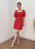 Vestido Curto Linho Emily Vermelho - loja online