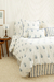 Saia de Cama Listras Azul - comprar online