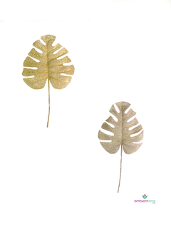 Hoja Monstera Navideña X2