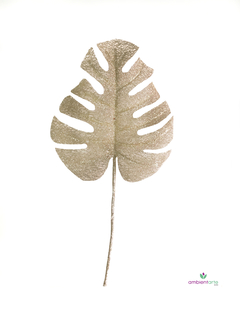 Hoja Monstera Navideña X2 - comprar online