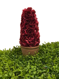 Maceta Topiary con Rosas