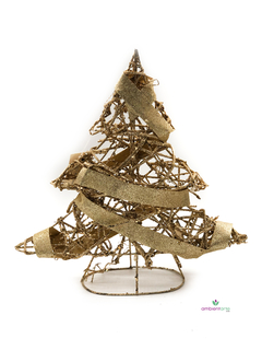 Arbolito o Pino navideño de Rattan