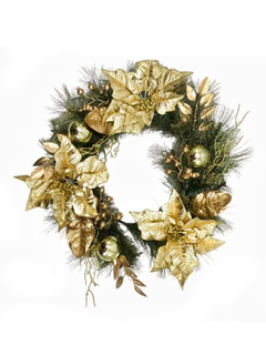 Centro- Corona o colgante navideño de 57 cm