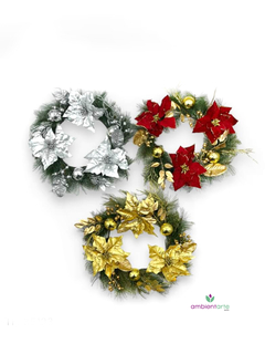 Centro- Corona o colgante navideño de 57 cm - comprar online