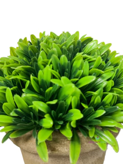 Maceta con Pasto 15x12 cm - ambientartedeco