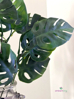 Ramo Monstera o Costilla de Adan de 49 cm - ambientartedeco