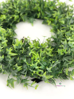Colgante- Corona o Centro de Hiedra- Flor-Hoja - comprar online
