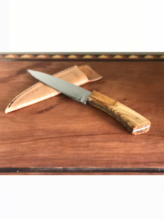 Cuchillo - Similar Acero 3 Claveles- Madera De Olivo Grande - comprar online