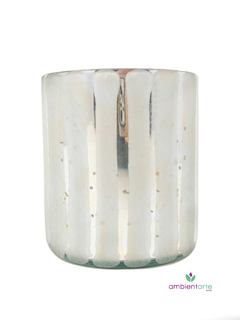 Florero de Vidrio Blanco 10 cm