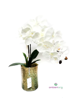 Maceta con orquidea 12x50 cm - comprar online