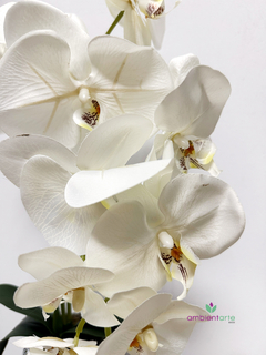 Maceta con orquidea 10x50 cm - comprar online