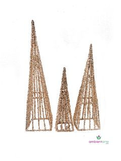 Cono o Pino Navideño de 10x40 cm.