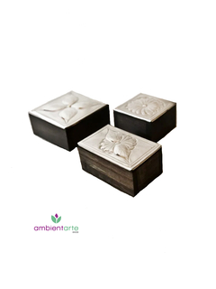 Caja Chica de Madera y Alpaca - comprar online