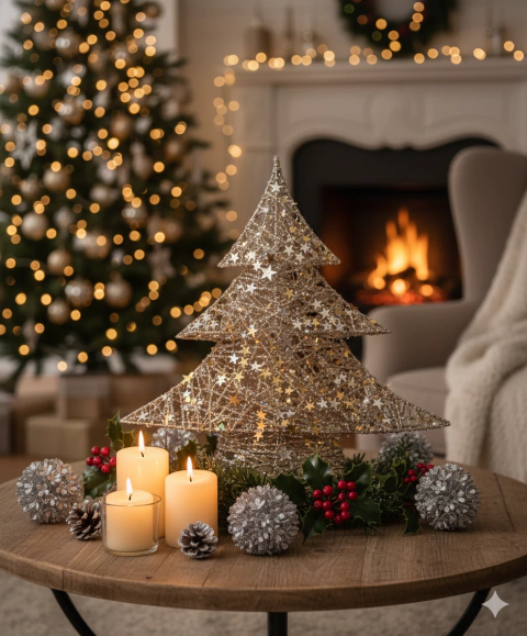 Pino de Rattan sin luces 30 cm